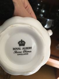 Royal Albert Creamer and Sugar