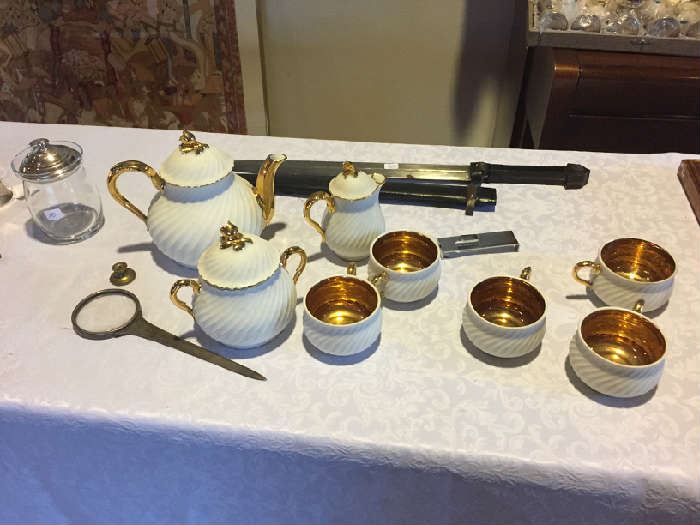 French Porcelain Tea set Bayonet