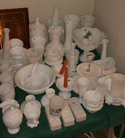 Extensive Collection of Milk Glass (more in storage)