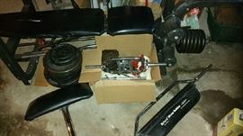 Workout bench accessories.