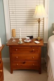 Bedside chests in master bedroom.