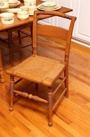 Vintage chair closeup.