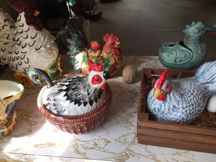 Rooster and Chicken Collectibles
