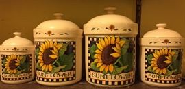 Sunflower canisters