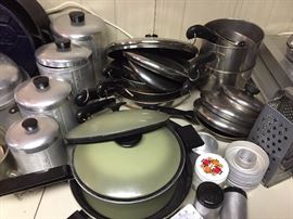 Vintage pots, pans & canisters