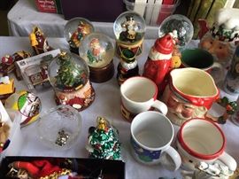Snowglobes and Holiday Mugs