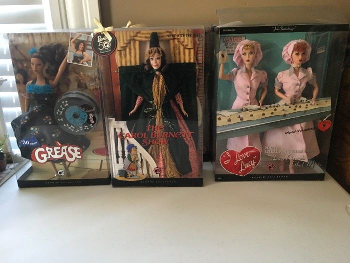 Barbie dolls, I Love Lucy, Carol Burnett and Grease