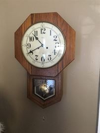 Ridgeway Oak Wall Clock
