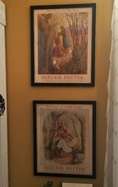 Beatrix Potter Prints - The Tale of Mr. Tod and The Tale of Peter Rabbit