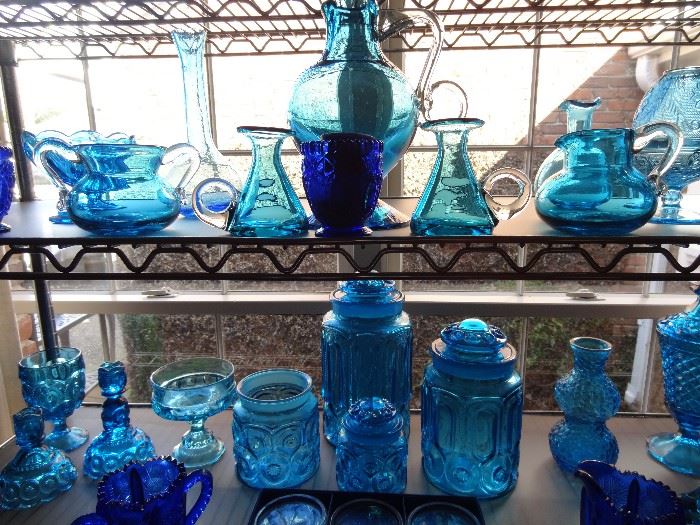 Vintage Blue Glassware...