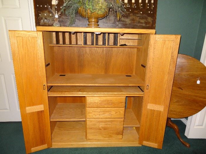 Oak Crafter's Armoire, or can be used for Computer or TV...