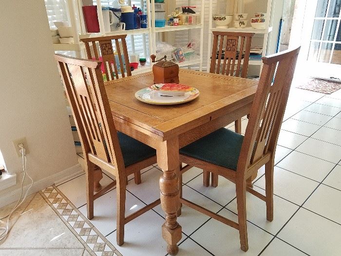 vintage table and chairs