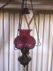 Cranberry swag light 