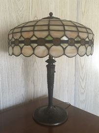 Vintage leaded glass lamp! 