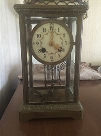Very heavy brass carriage clock  by H& H 