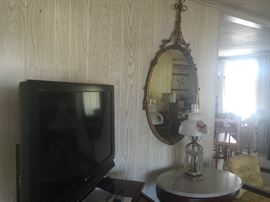 One of two flat screens Sony Bravia 37" lcd other is Viso 32" 