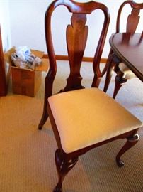 1 of 4 matching dining chairs