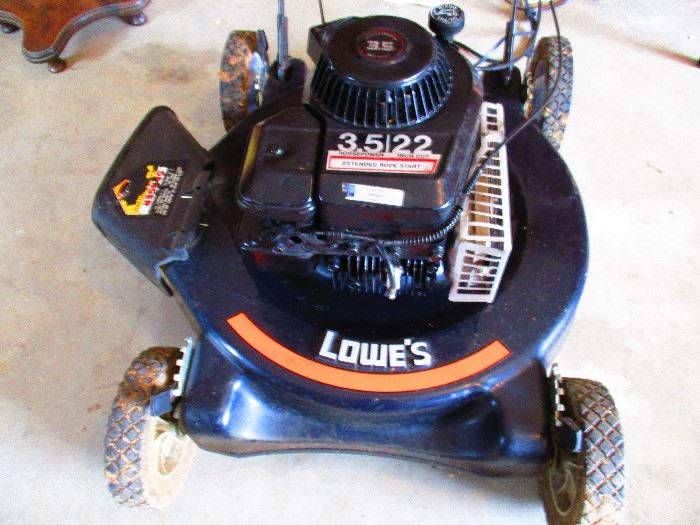 Lowe's push mower 3 1/2 hp 22 " cut