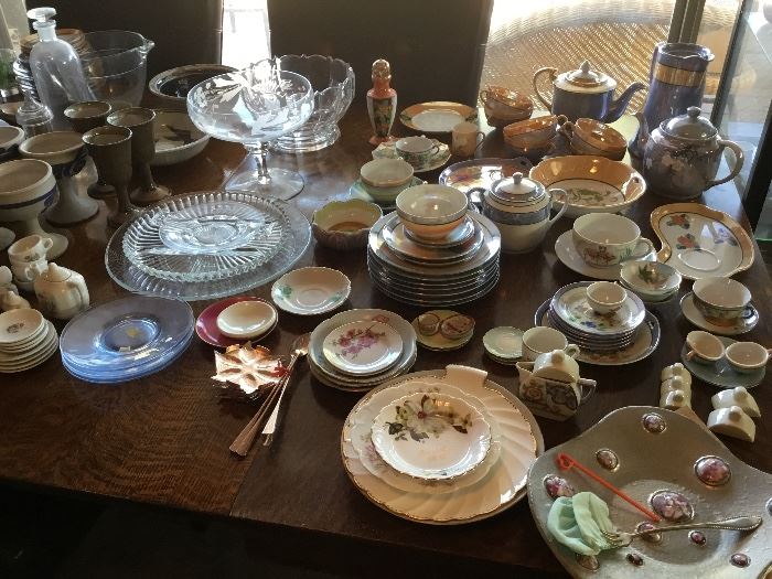 Stoneware, Princess House Crystal, 1930s-1940s china tea sets, children's tea set