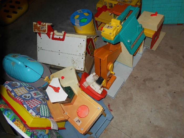 toys by Fisher Price, etc.