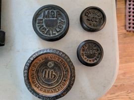 We have dozens of these antique weights