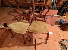 Antique side chairs