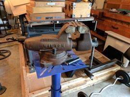 Wilton 4.5" Vise with copper jaws