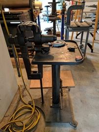 Vise on Vise stand