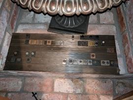 Letter press setting tray