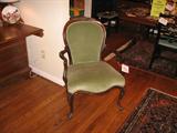 Victorian Armed Chair with Mahogany Frame.