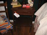 Biggs Sheraton Bedside Table that matches the bed and chest of drawers, solid mahogany.