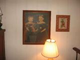 Lots of framed pictures to warm any room in the house