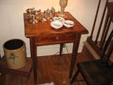 A very early Hepplewhite Pine Table with drawer