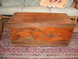 Another antique pine blanket chest