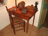 Another Pine table with turned legs