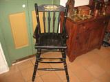 Black Painted High Chair