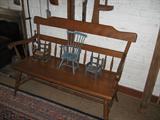 A great solid Wood arm Bench