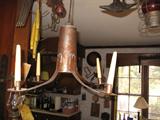 Several tin light fixtures