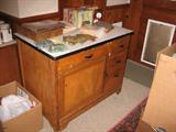 A granite top Kitch Cabinet!