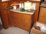 A nice small Marble Top 3 Drawer Chest!