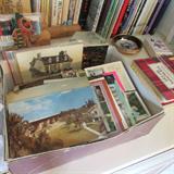 Lots of old postcard and other collectible items