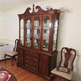 A Solid Cherry China Breakfront