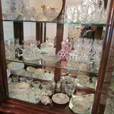 Lots of treasures in the breakfront