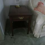 A pair of Henkel Harris End Tables with Shelves