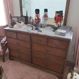 A Double Dresser with Mirror