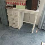 A White Painted Desk