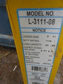 Ladder - 8 foot model