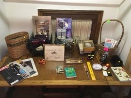 Kennedy era Life magazines, miscellaneous office supplies