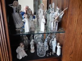 Llardo pottery and Waterford crystal