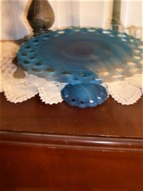 BLUE CAKE PLATE